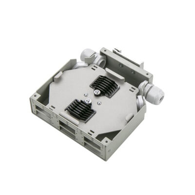 6-Port Metal Dinrail Mountable Fiber Optic Din Rail Terminal Box