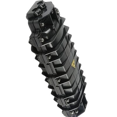 144 แกนปิดประกบกันสายเคเบิลใยแก้วนำแสงแนวนอน 2in 2out Inline Closure