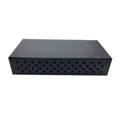 แผงแพทช์ไฟเบอร์ออปติกชั้นวางเหล็กรีดเย็น 0.8 มม. หนา 2U FC Adapter