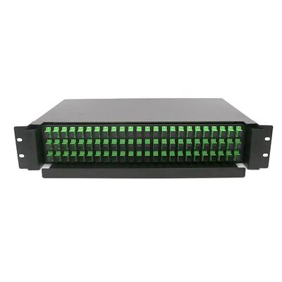 19 นิ้ว 2U แร็คเมาท์ Enclosure ODF 72 Core Fiber Patch Panel ชนิดเลื่อน