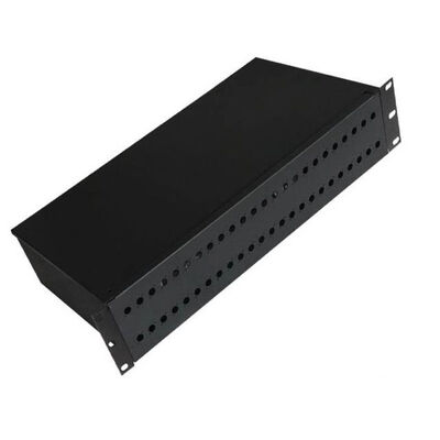 19" 2U Fiber Patch Panel แร็คเมาท์ Fixed Type 48 Core FC Adapter
