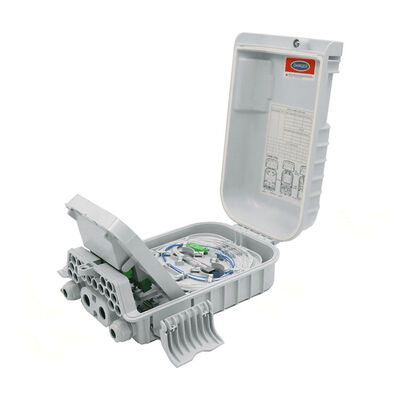 FTTx 1x8 PLC การกระจายกล่องแยกไฟเบอร์ออปติก IP68 16Cores