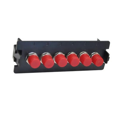 แผงแพทช์ไฟเบอร์ MPO FC 19 24 พอร์ตแพทช์แผงแร็คเมาท์ OEM