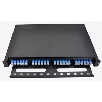 กล่องเลิกจ้างใยแก้วนำแสง MPO แผงแพทช์ Splice 24 พอร์ต SC Simplex