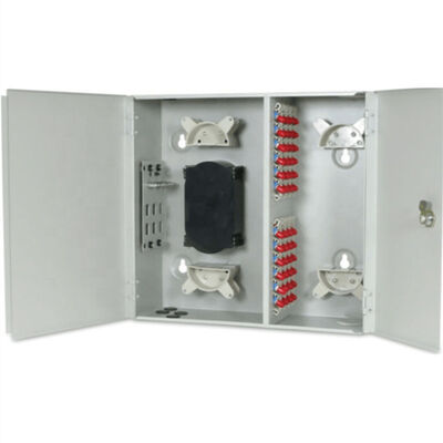 แผงแพทช์ไฟเบอร์ออปติก FTTH ติดผนัง 48core FC / LC / SC / ST