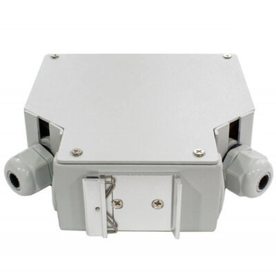 กล่องเทอร์มินัลราง Din ไฟเบอร์ออปติก 24 แกนพร้อม 12 ชิ้น Lc / Apc Duplex Aadapter
