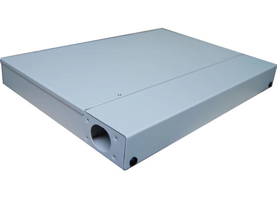 แร็คเมาท์ แผงแพทช์ไฟเบอร์ออปติก Enclosure การกระจาย Fc Sc Adapter
