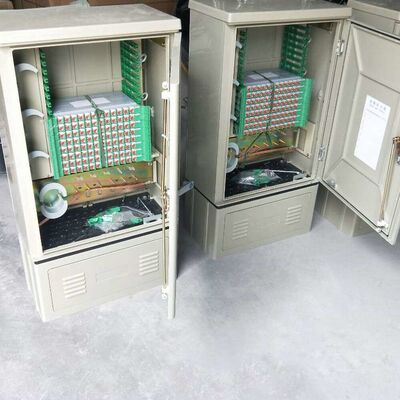 ตู้ไฟเบอร์ออปติก FC SMC FDH ตู้กระจายไฟเบอร์กลางแจ้ง 144 คอร์