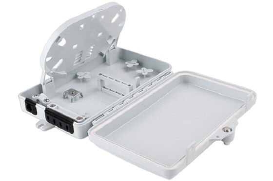 กล่องเทอร์มินัลไฟเบอร์ออปติก 4 พอร์ต SC Simplex SM สายสีขาวกันน้ำ IP-66