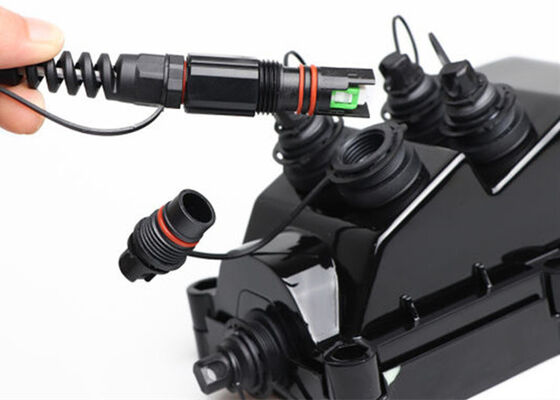 MST กล่องใส่สายเคเบิลกลางแจ้ง SST 6 Fiber กล่องเทอร์มินัล FTTH
