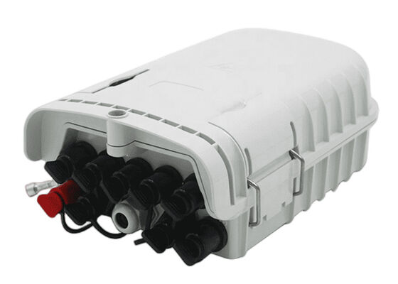 กล่องสิ้นสุดไฟเบอร์ ABS PLC 8 พอร์ต กล่องใส่ขั้วต่อออปติคัลสีเทา IP65