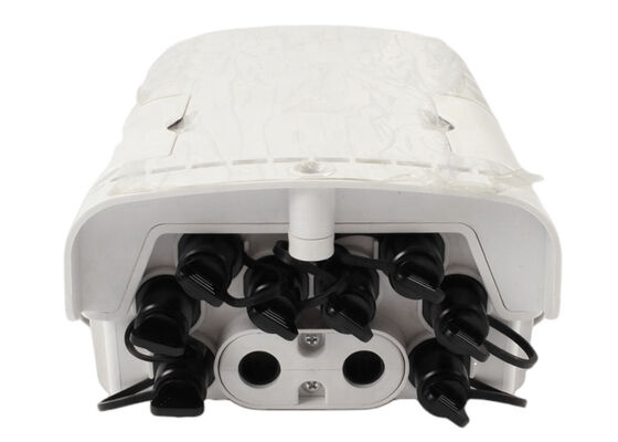 กล่องสิ้นสุดไฟเบอร์ ABS PLC 8 พอร์ต กล่องใส่ขั้วต่อออปติคัลสีเทา IP65