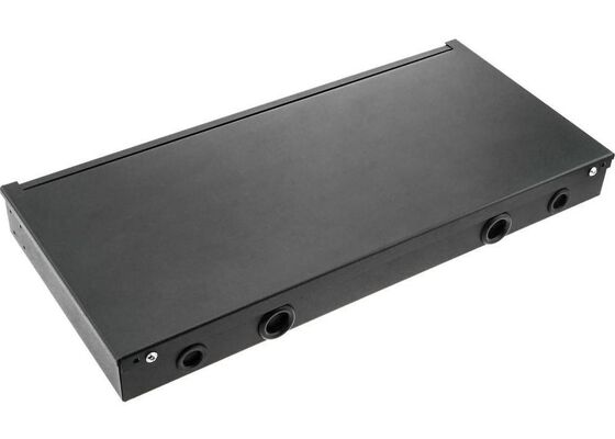 19 "แร็คเมาท์ Fiber Patch Panel ST Adapter 1U Fiber Enclosure 12 Core