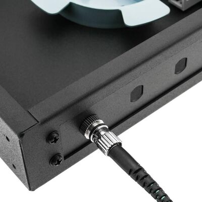 19 "แร็คเมาท์ Fiber Patch Panel ST Adapter 1U Fiber Enclosure 12 Core