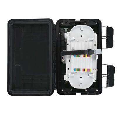 การปิดประกบกันไฟเบอร์ออปติก ABS 2In 2Out ข้อต่อสายเคเบิลแนวนอน