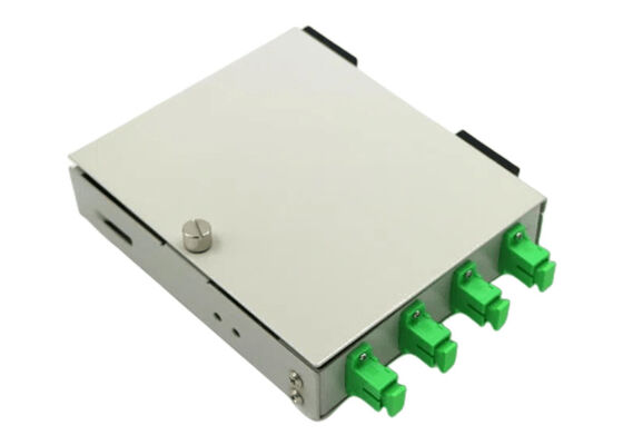 กล่องเลิกจ้างไฟเบอร์แบบติดผนังขนาดเล็ก 4 พอร์ต SC Clamshell FTTD