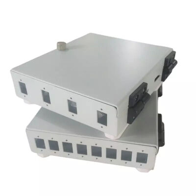 กล่องเลิกจ้างไฟเบอร์แบบติดผนังขนาดเล็ก 4 พอร์ต SC Clamshell FTTD