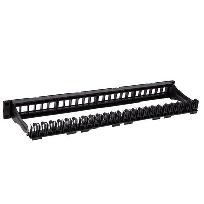 แผงแพทช์เครือข่าย CAT5 CAT6 UTP ว่างที่ไม่ได้โหลดแผงแพทช์พอร์ต RJ45 24