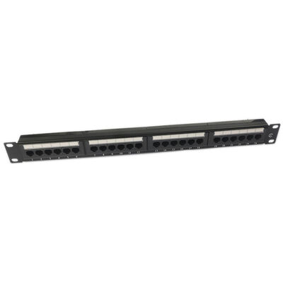 UTP 24 พอร์ต CAT6 Patch Panel 1U Keystone Patch Panel ว่าง RJ45