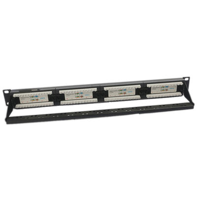 UTP 24 พอร์ต CAT6 Patch Panel 1U Keystone Patch Panel ว่าง RJ45