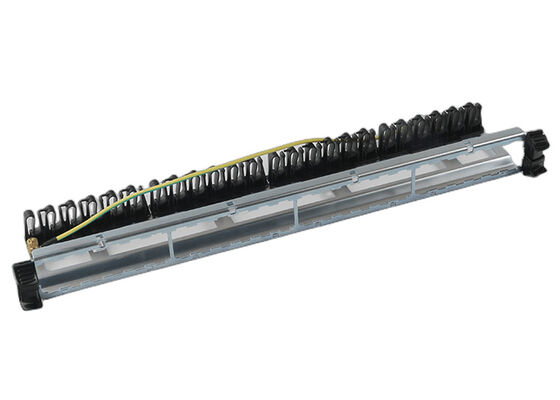 แผงแพทช์เครือข่าย UTP รวมแผงแพทช์พอร์ต RJ45 1U 24