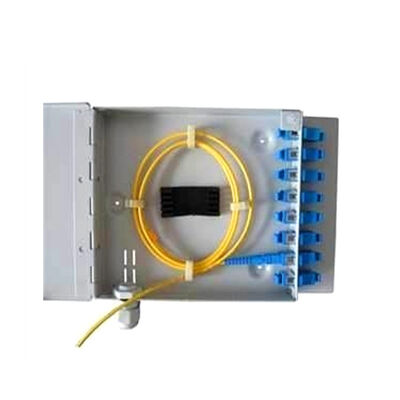 FTTH กล่องเทอร์มินัลไฟเบอร์ออปติกแบบติดผนังขนาดเล็ก 8 พอร์ต SC / LC / ST / FC