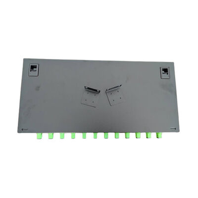 แผงแพทช์ไฟเบอร์ 12 พอร์ต ODF 1U กล่องเทอร์มินัลใยแก้วนำแสง SC Pigtail Adapter
