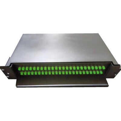 48C FC APC สไลดร็อค มอนท์ Optical Patch Panel กับ G652D/G657A1