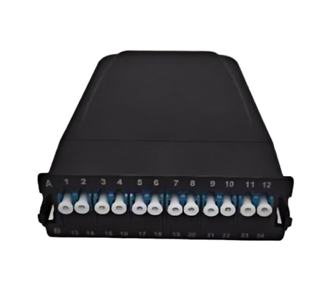 12 คอร์ส MPO-LC MTP-LC SM OM3 OM4 OM5 breakout ตลับโมดูล พลาสติก