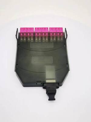 12 คอร์ส MPO-LC MTP-LC SM OM3 OM4 OM5 breakout ตลับโมดูล พลาสติก